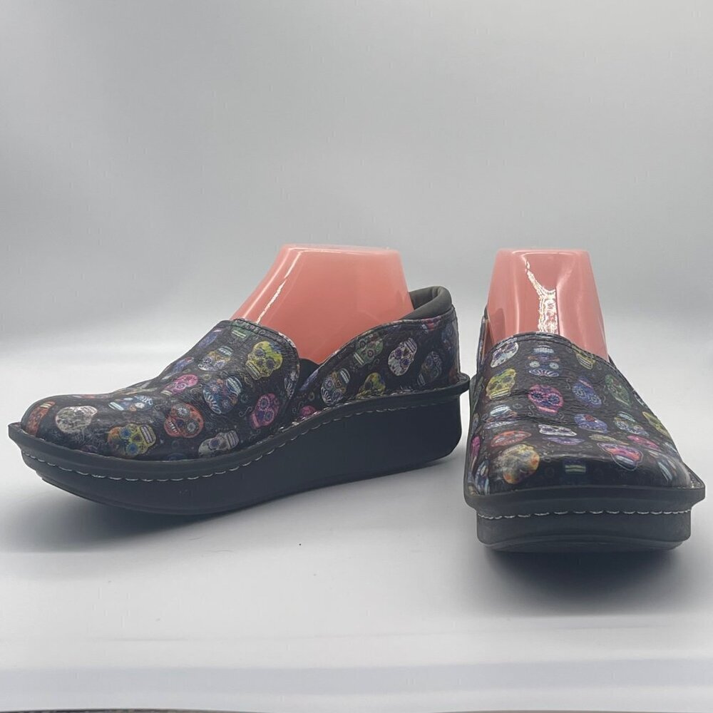 Alegria Women’s Nursing Shoes – Size 40 – Sugar Skull Print – Slip Resistant - Picture 10 of 16